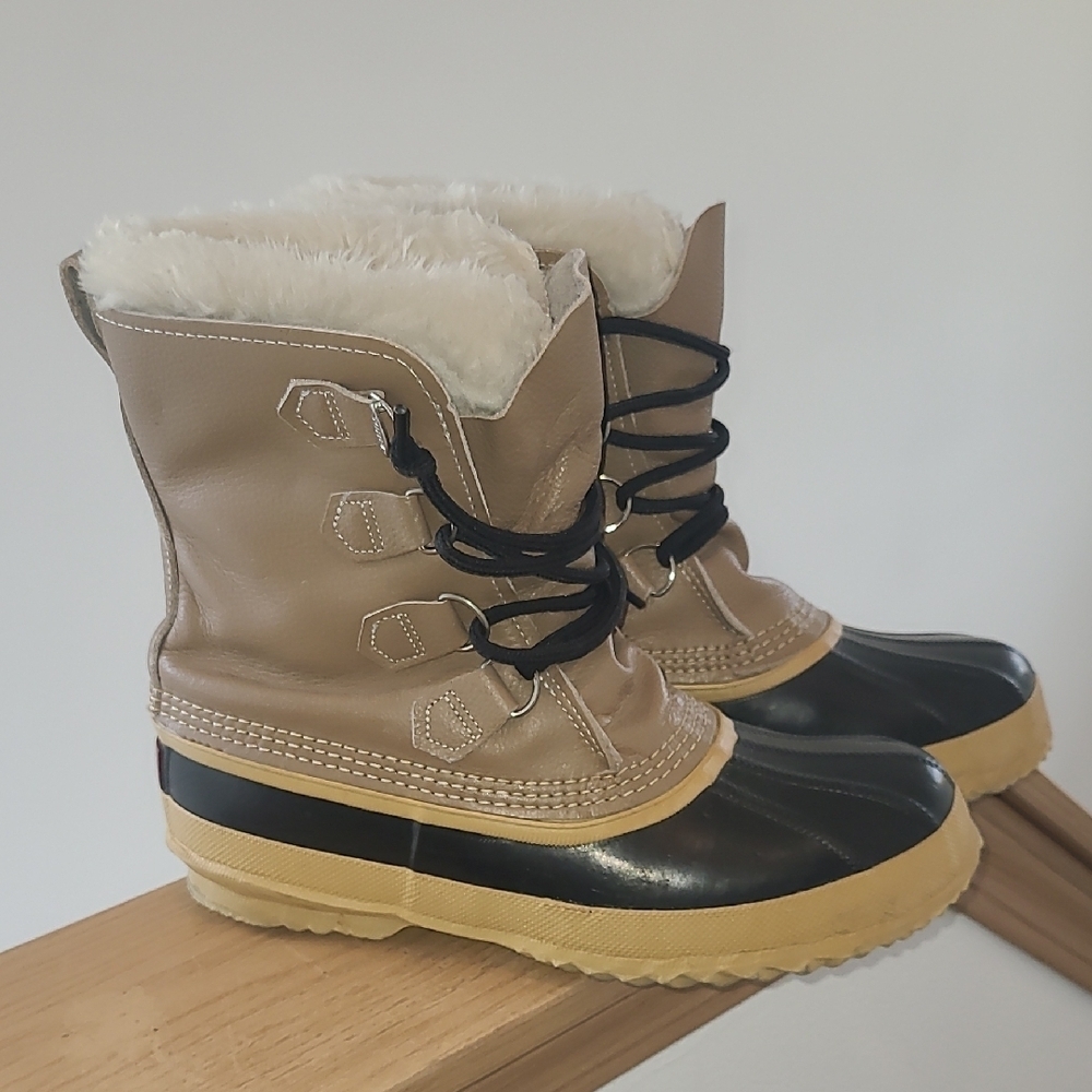 Sorel Brown and Black Handcrafted Boots